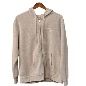 better / together Designed in New York Zip Up Hoodie Women XL Love & Hearts